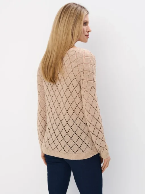 Pullover>MOHITO V-Ausschnitt Pullover sand