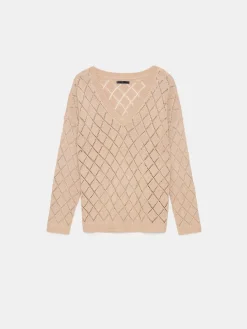 Pullover></noscript>MOHITO V-Ausschnitt Pullover sand