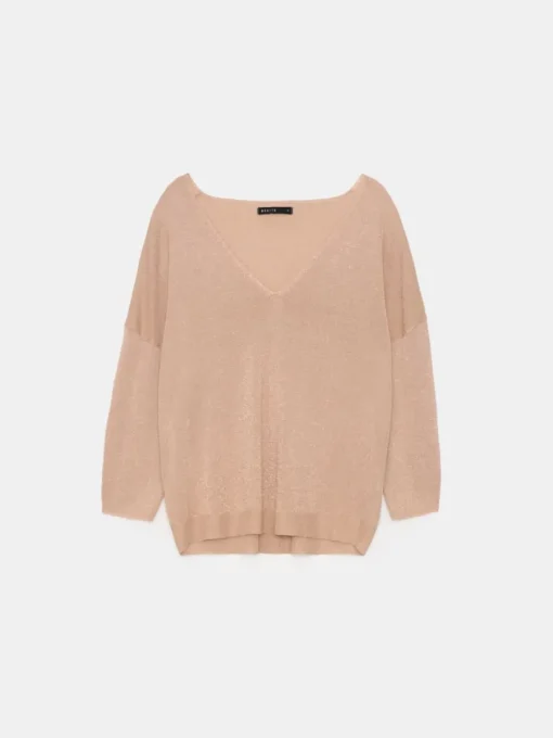 Pullover>MOHITO V-Ausschnitt Pullover sand