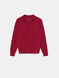 Pullover></noscript>MOHITO V-Ausschnitt Pullover Kastanienbraun