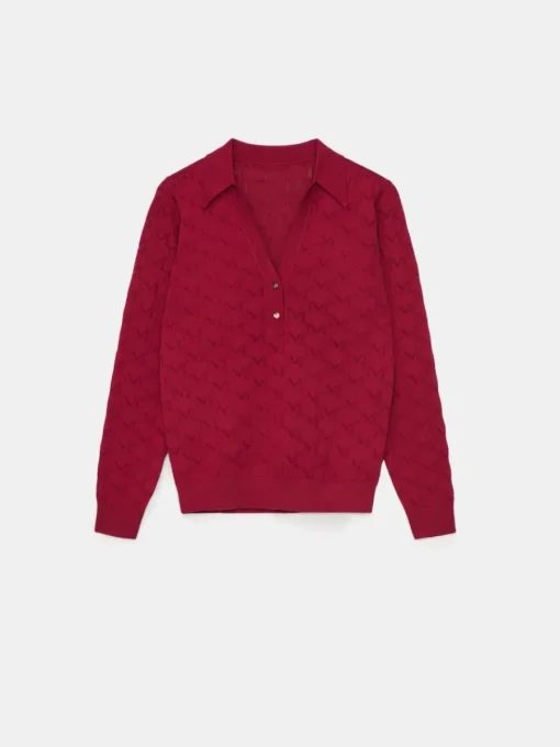 Pullover>MOHITO V-Ausschnitt Pullover Kastanienbraun