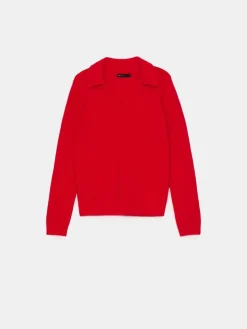Pullover></noscript>MOHITO V-Ausschnitt Pullover Rot