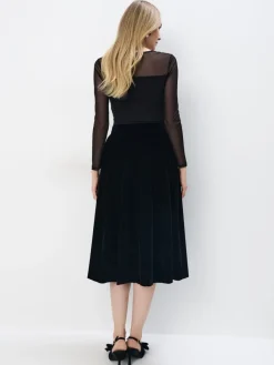 Röcke></noscript>MOHITO Veloursrock Schwarz