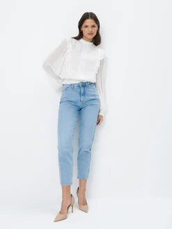 Blusen, Hemden>MOHITO Weißes Shirt mit Rüsche Weiu00df