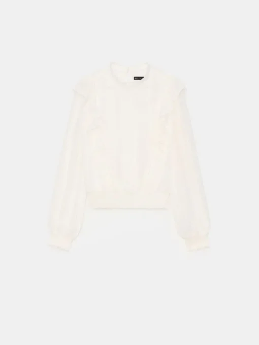 Blusen, Hemden>MOHITO Weißes Shirt mit Rüsche Weiu00df