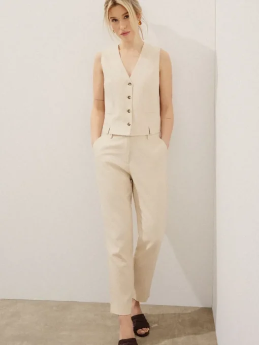 Premium Selection|Anzüge>MOHITO Weste Beige