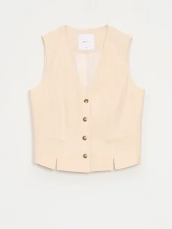 Premium Selection|Anzüge></noscript>MOHITO Weste Beige