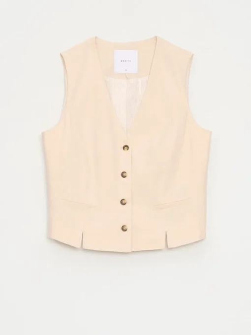 Premium Selection|Anzüge>MOHITO Weste Beige