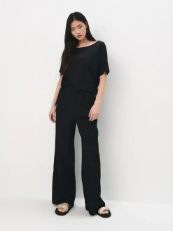 Hosen>MOHITO Wide leg trousers Schwarz