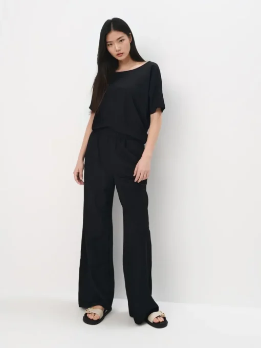 Hosen>MOHITO Wide leg trousers Schwarz