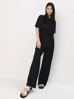 Hosen>MOHITO Wide leg trousers Schwarz