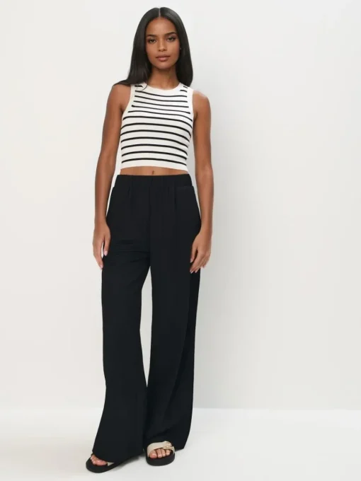 Hosen>MOHITO Wide leg trousers Schwarz
