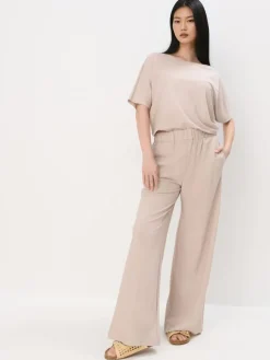 Sets|Hosen>MOHITO Wide leg trousers Nude