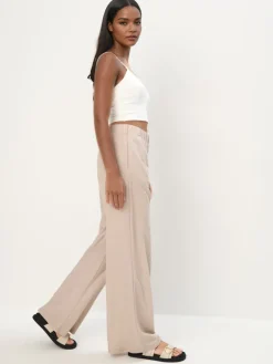 Hosen>MOHITO Wide leg trousers Nude