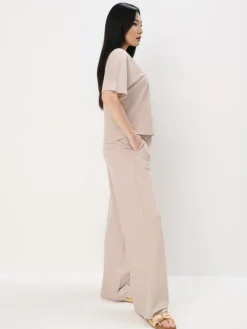 Hosen></noscript>MOHITO Wide leg trousers Nude