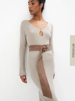 Gürtel></noscript>MOHITO Wildleder-Gürtel Beige