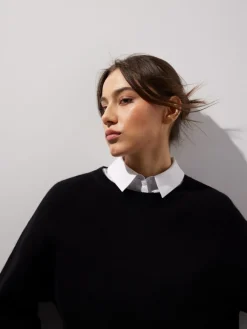 Pullover>MOHITO Wollpullover Schwarz
