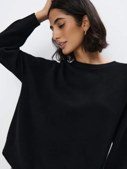 Pullover>MOHITO Wollpullover Schwarz