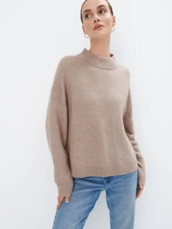 Pullover>MOHITO Wool blend jumper Beige
