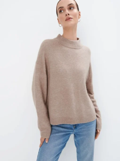 Pullover>MOHITO Wool blend jumper Beige