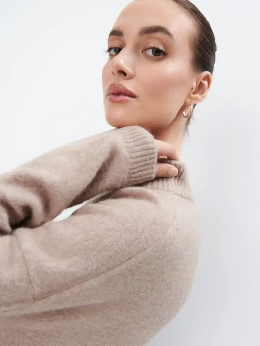 Pullover>MOHITO Wool blend jumper Beige
