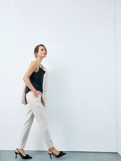 Anzüge|Hosen>MOHITO Zigarettenhose Beige