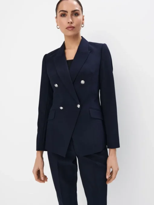 Anzüge|Blazer>MOHITO Zweireihiger Blazer Navy