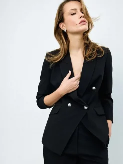 Anzüge|Blazer>MOHITO Zweireihiger Blazer Schwarz