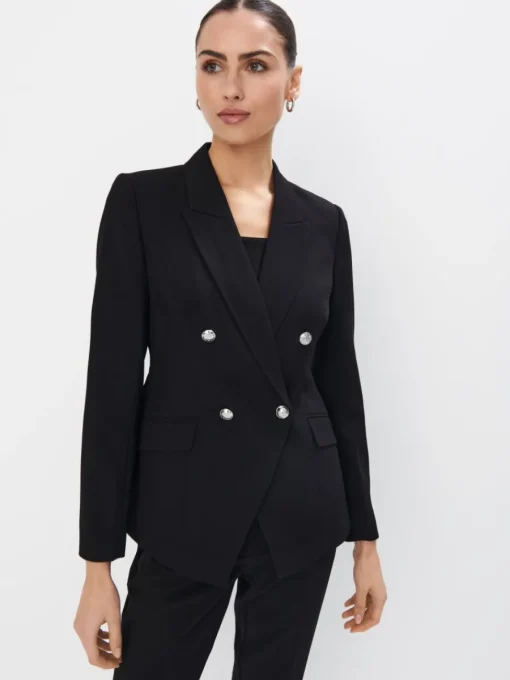 Anzüge|Blazer>MOHITO Zweireihiger Blazer Schwarz