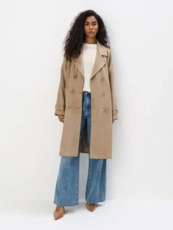 Jacken, Mäntel></noscript>MOHITO Zweireihiger Trenchcoat Beige