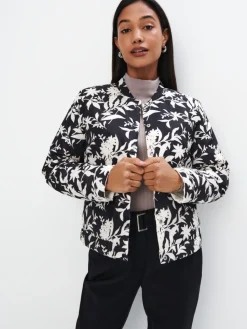 Jacken, Mäntel></noscript>MOHITO Zweiseitige Jacke Creme
